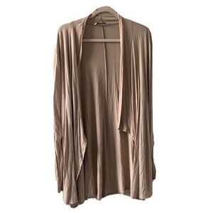 BKE Buckle Womens Size XL Beige Open Front Duster Cardigan